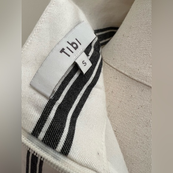 Tibi size small ivory and black stripe top - Picture 6 of 8